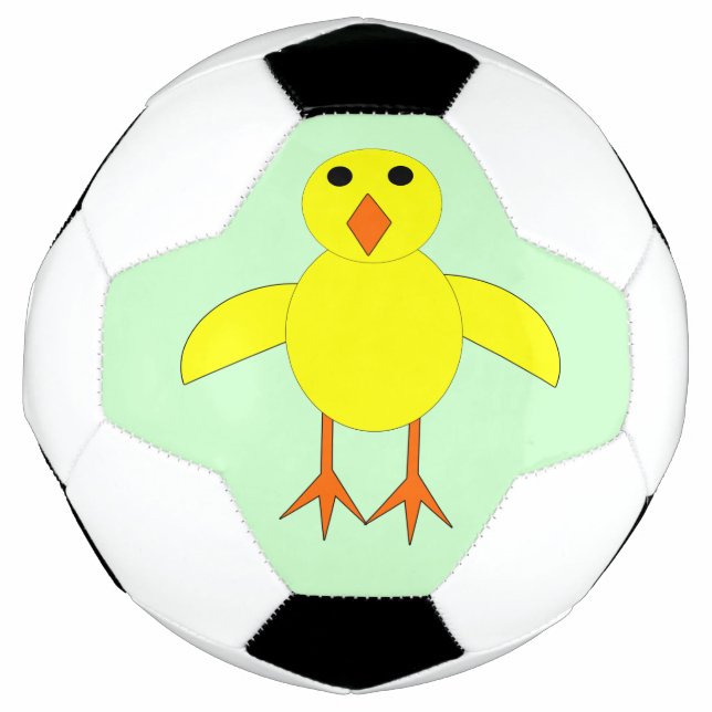 Cute Easter Chick Soccer Ball (Front)