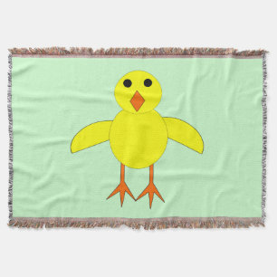Cute Easter Chick Throw Blanket