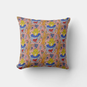 Cute Easter Chick Throw Cushion