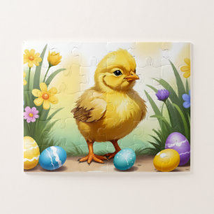 Cute Easter Chicken 1, Easter Jigsaw Puzzle
