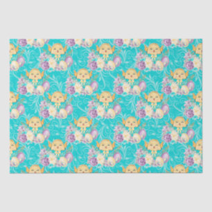 Cute Easter Chicken Colourful Pattern Tissue Paper