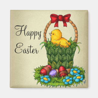 Cute Easter Chicken Magnet