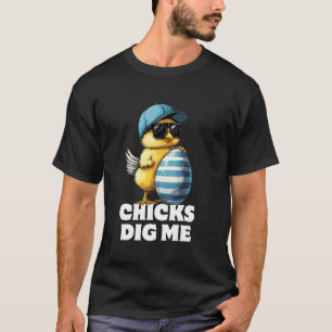 Cute Easter Chicks Dig Me Egg Hunt Toddler Boys Ki T-Shirt