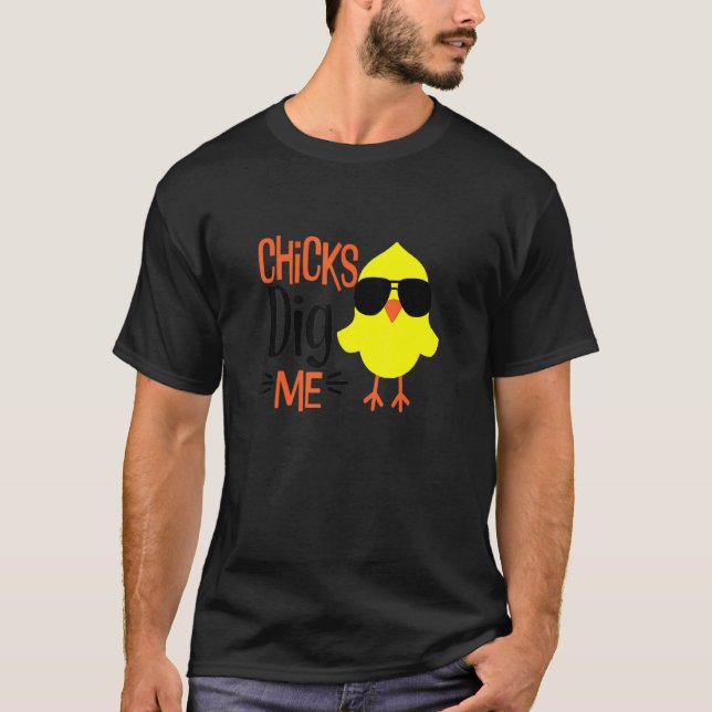 Cute Easter Chicks Dig Me T-Shirt (Front)