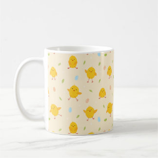 Cute Easter Chicks Pattern Coffee Mug