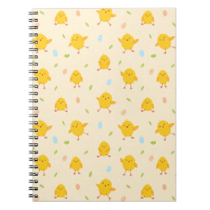 Cute Easter Chicks Pattern Notebook
