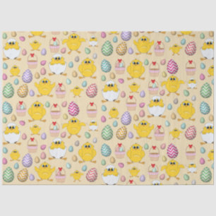 Cute Easter Chicks Pattern  Tissue Paper