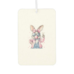 Cute Easter Day Bunny Blowing Bubble Rabbit Women  Car Air Freshener