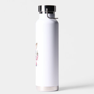 Cute Easter Day Bunny Blowing Bubble Rabbit Women  Water Bottle