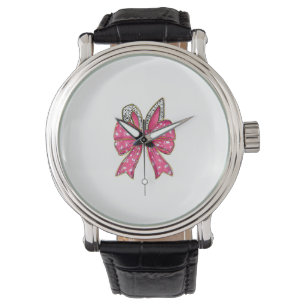 Cute Easter Day Coquette Bow Bunny Rabbit Womens G Watch