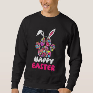 Cute Easter Day Paw Bunny Dog Cat Mum Dad Pet 1 Sweatshirt