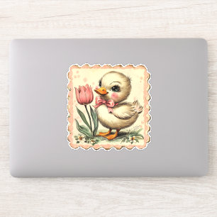 Cute Easter Duckling Sticker