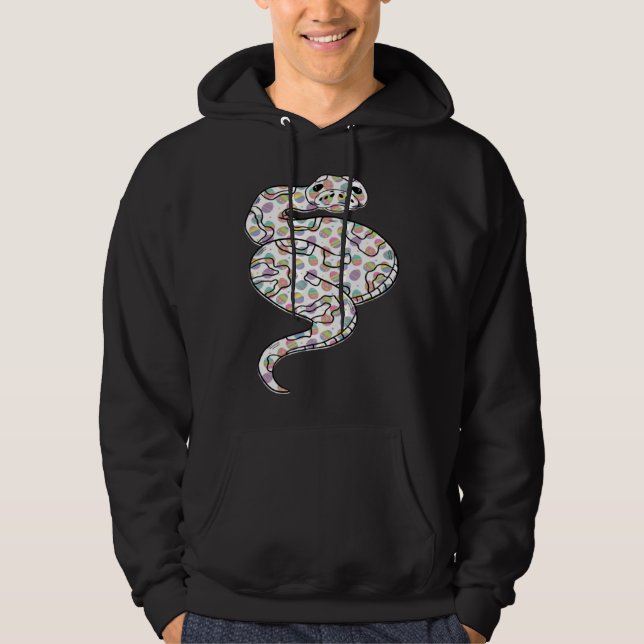 Cute Easter Egg Ball Python  Easter Day 2023 Hoodie (Front)