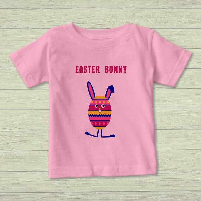 Cute Easter egg bunny pink Baby T-Shirt (Creator Uploaded)