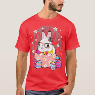 Cute Easter Egg Camo Glasses Easter Day Camo Bunny T-Shirt