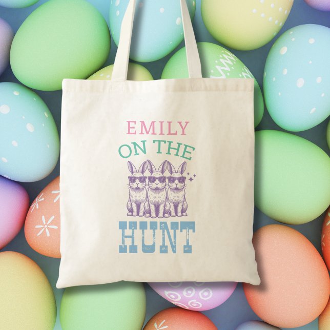 Cute Easter Egg Hunt Bag Personalised Name for Her (Creator Uploaded)