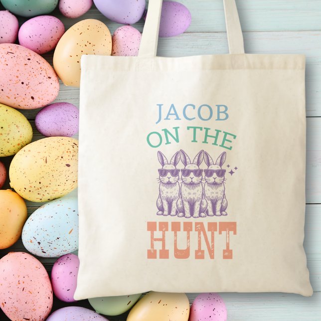 Cute Easter Egg Hunt Bag Personalised Name for Him (Creator Uploaded)