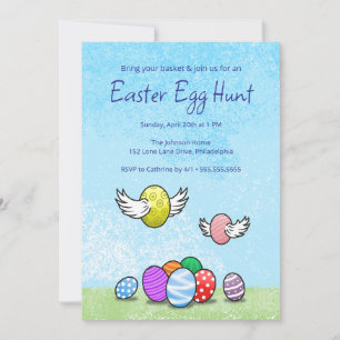 Cute Easter Egg Hunt Invitation