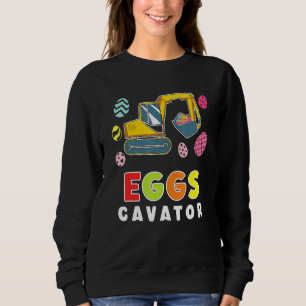 Cute Easter Egg Hunt Toddlers Funny Eggscavator Sweatshirt