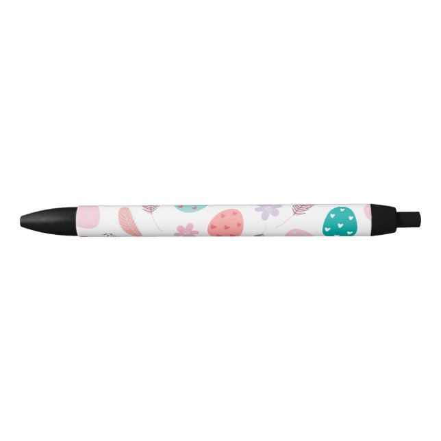 Cute Easter Egg, Men Women Kids, Easter Holiday Black Ink Pen (Front)