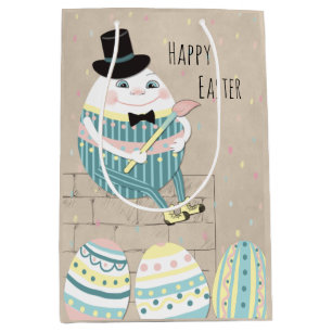 Cute Easter eggs & Humpty Dumpty Medium Gift Bag