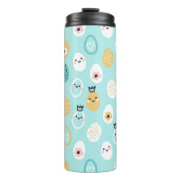 Cute Easter Eggs Pattern Kawaii Pastel Eggs