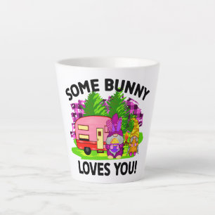 Cute Easter Gnome Design Latte Mug
