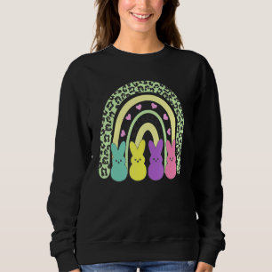 Cute Easter Gnome Rainbow Outfit Easter Eggs Hunti Sweatshirt