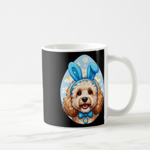 Cute Easter Goldendoodle Doodle Bunny Ears Dog Des Coffee Mug