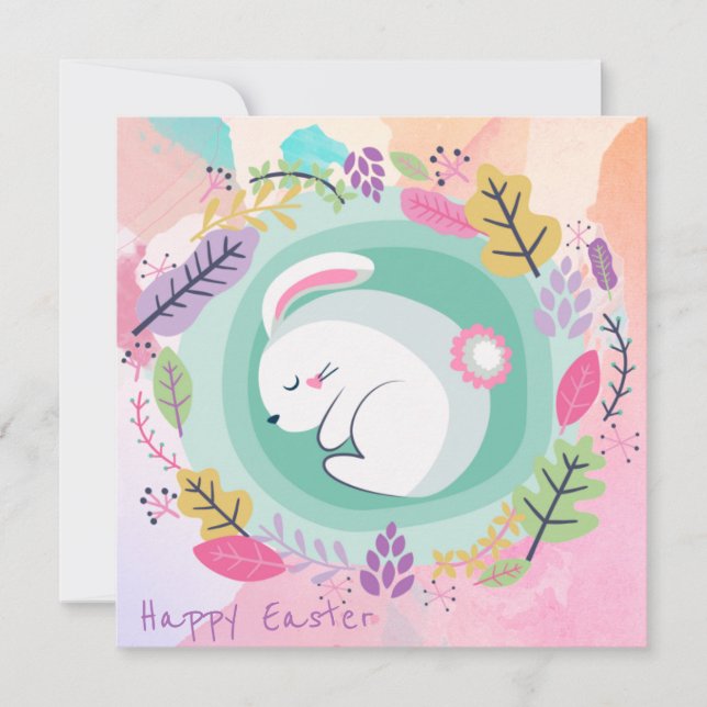Cute Easter Holiday Card (Front)