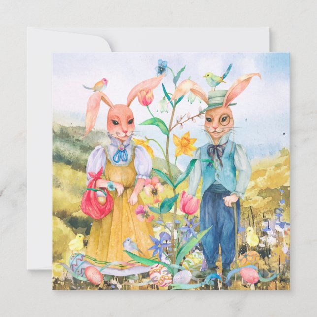 Cute Easter Holiday Card (Front)