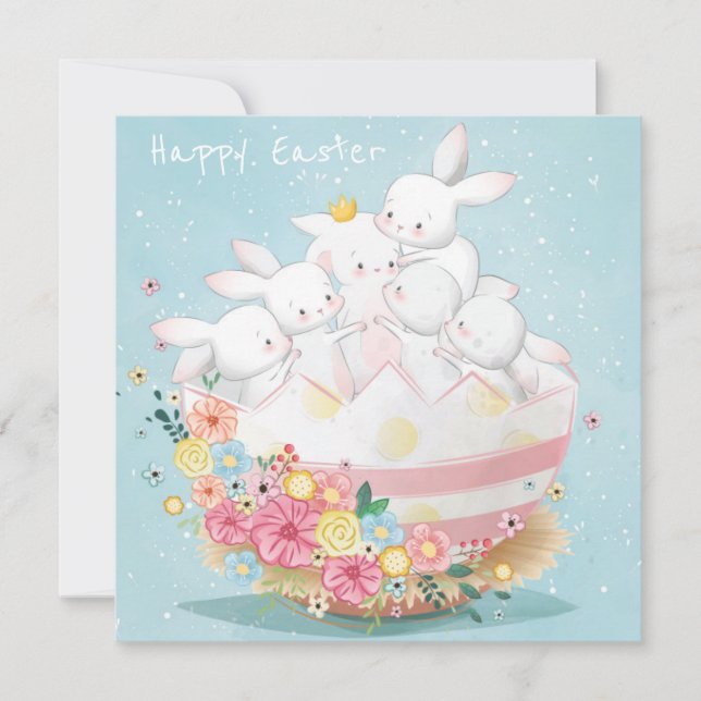 Cute Easter Holiday Card (Front)