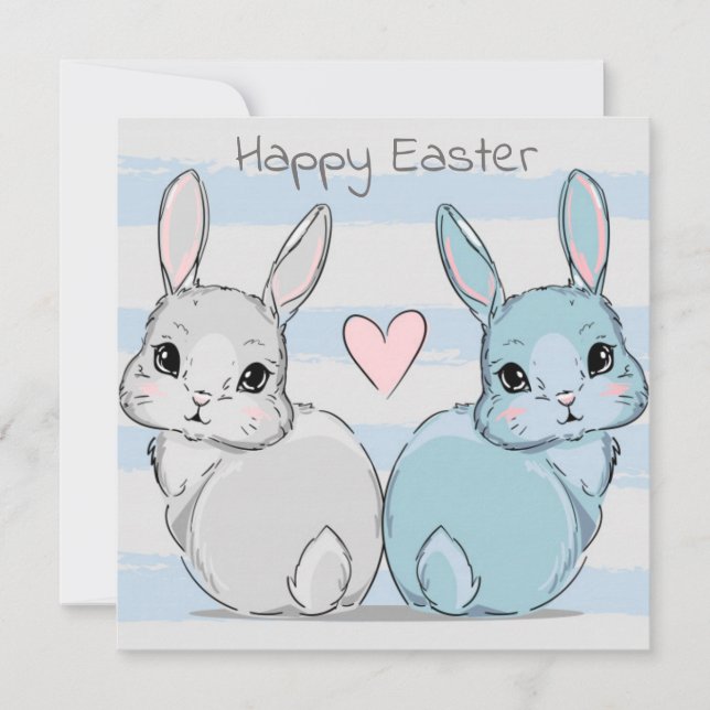 Cute Easter Holiday Card (Front)