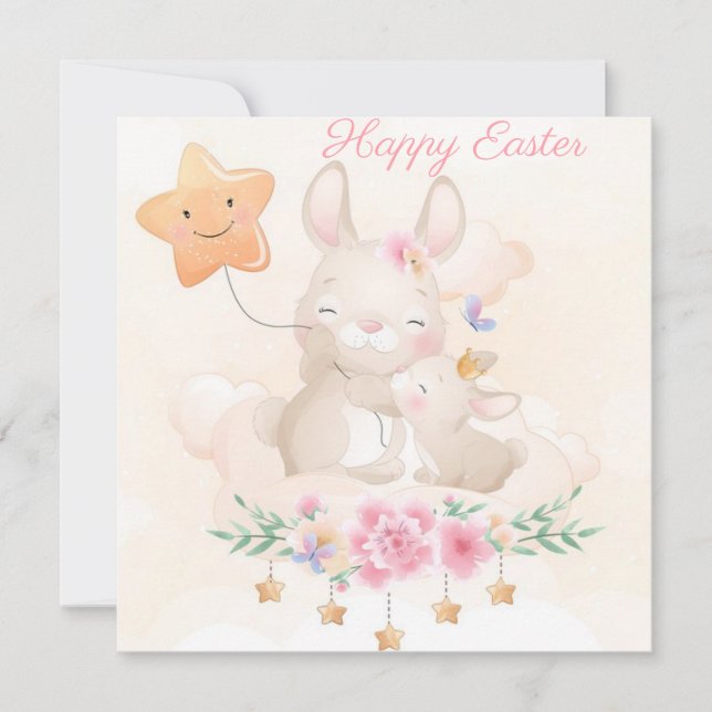 Cute Easter Holiday Card (Front)