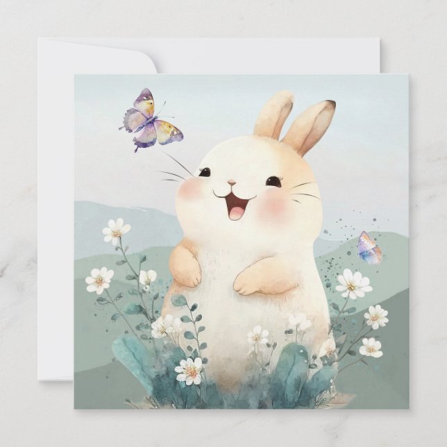 Cute Easter Holiday Card (Front)