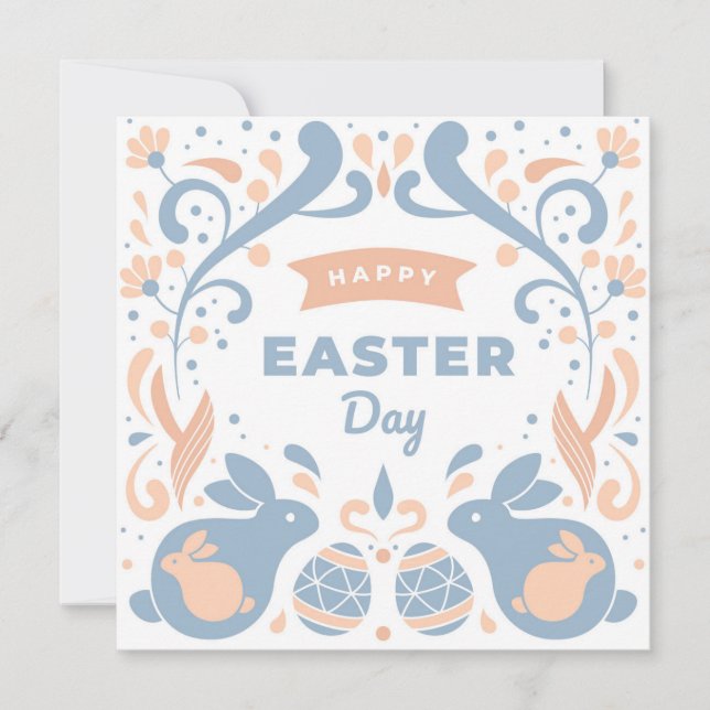 Cute Easter Holiday Card (Front)