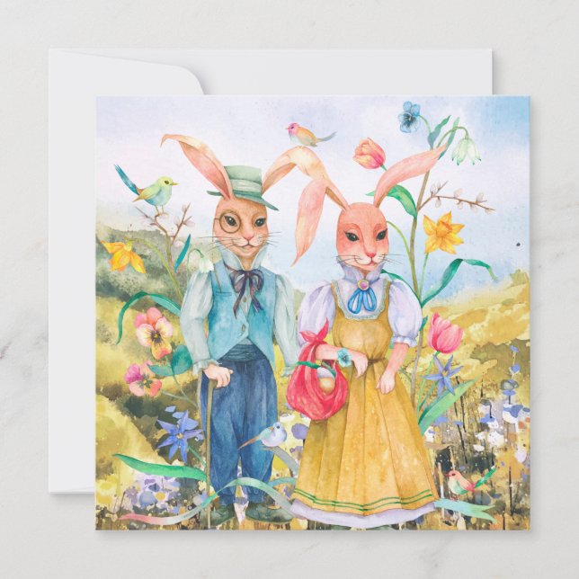 Cute Easter Holiday Card (Front)