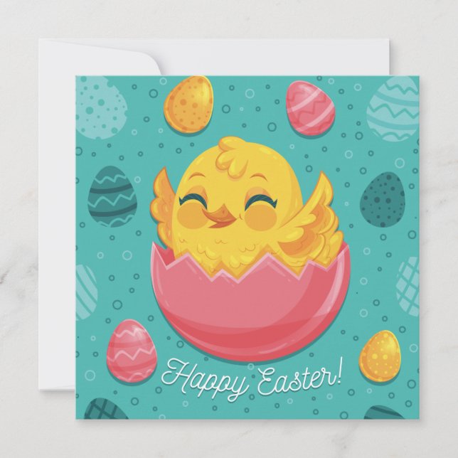 Cute Easter Holiday Card (Front)