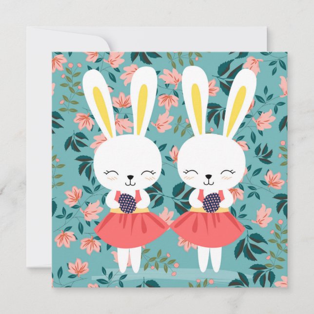 Cute Easter Holiday Card (Front)