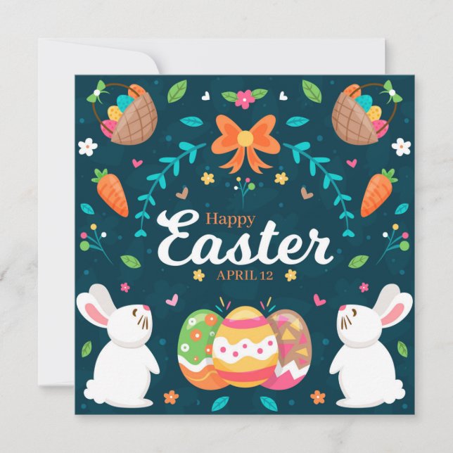 Cute Easter Holiday Card (Front)