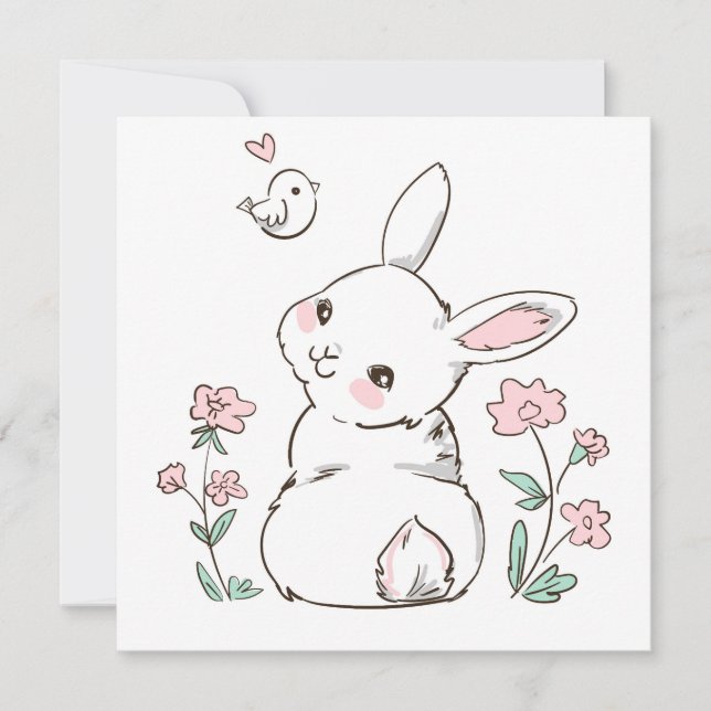Cute Easter Holiday Card (Front)