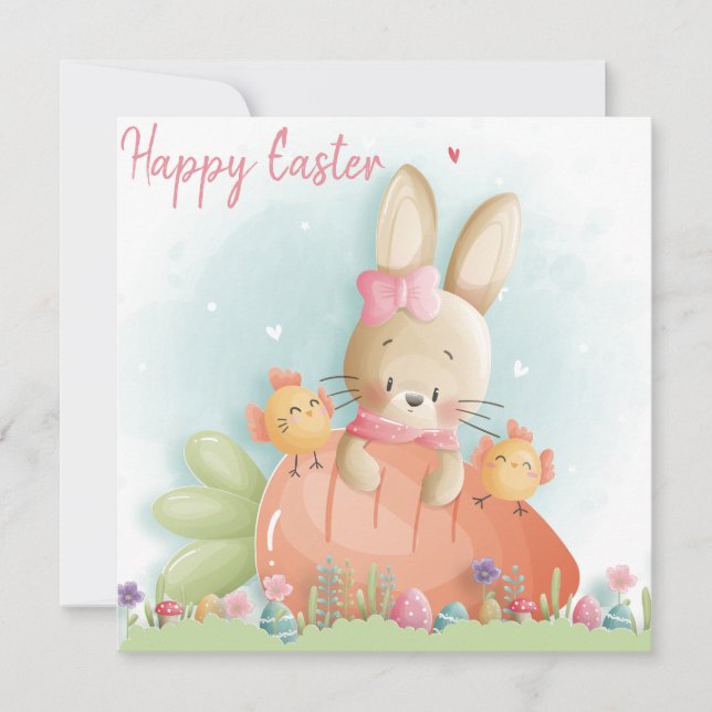 Cute Easter Holiday Card (Front)