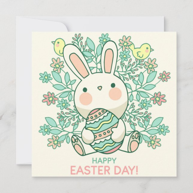 Cute Easter Holiday Card (Front)