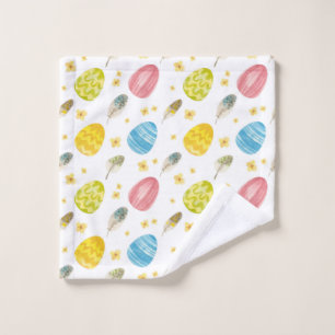 Cute Easter Holiday Egg Pattern Gift, Happy Easter Wash Cloth