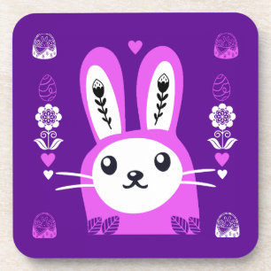 Cute Easter Holiday Rabbit Coaster