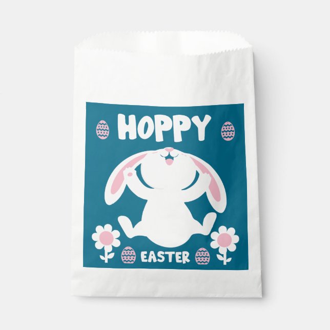 Cute Easter Holiday Rabbit Favour Bag (Front)