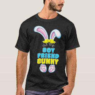 Cute Easter I'm The Boyfriend Bunny Matching Coupl T-Shirt