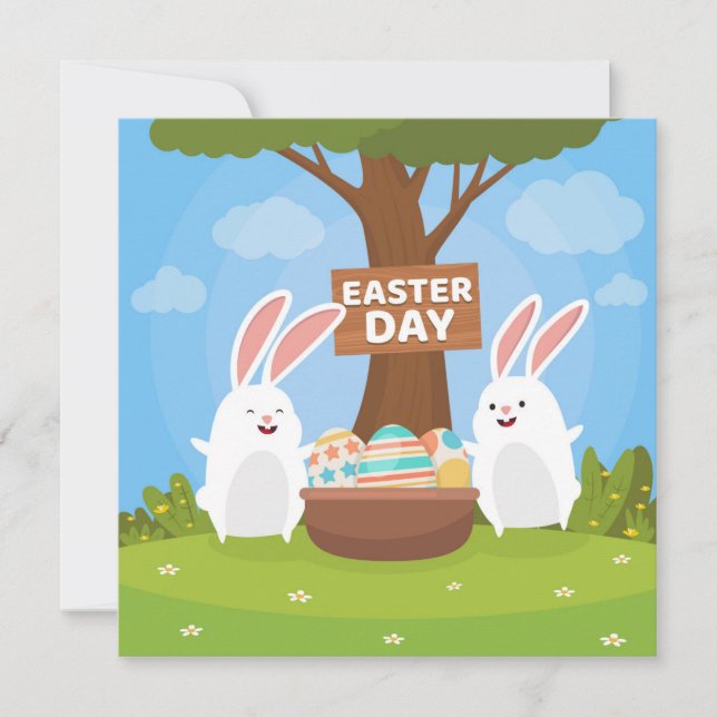 Cute Easter Invitation (Front)
