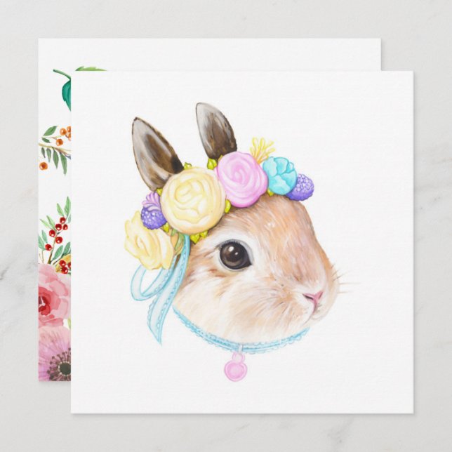 Cute Easter Invitation (Front/Back)