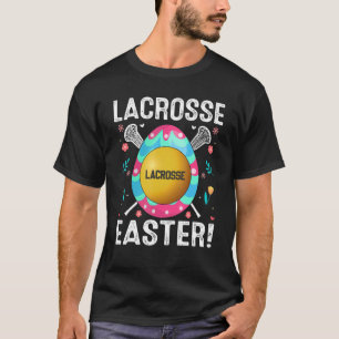 Cute Easter Lacrosse Egg Easter Egg Hunt Sport   T-Shirt